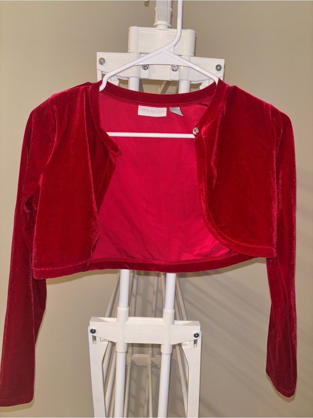 The Children's Place Red Velvet Bolero Shrug